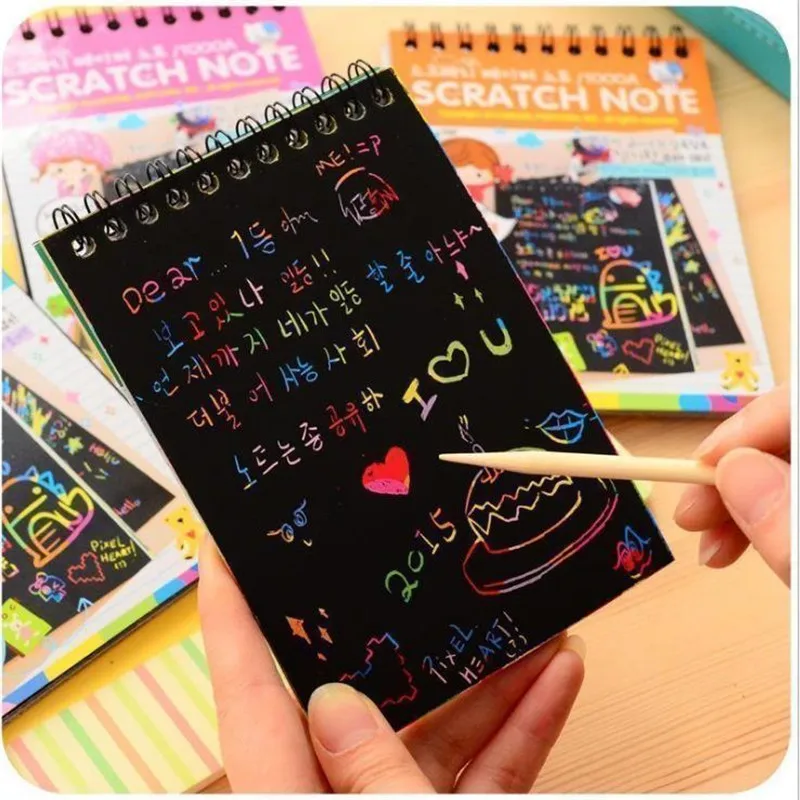 1PC Scratch Painting Note Children's Creative DIY Scratch Painting Colorful Graffiti Notebook Creative DIY Puzzle christmas gi
1PC Scratch Painting Note Children's Creative DIY Scratch Painting Colorful Graffiti Notebook Creative DIY Puzzle christmas gi