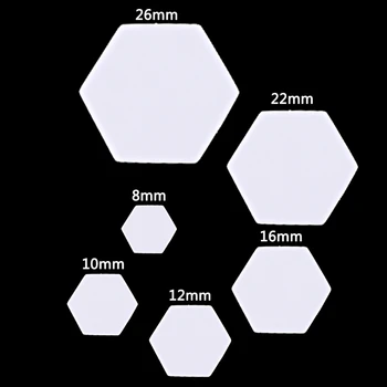 100Pcs Hexagon Templates for Patchwork Paper Quilting Sewing Craft DIY Six Sizes B85C
100Pcs Hexagon Templates for Patchwork Paper Quilting Sewing Craft DIY Six Sizes B85C