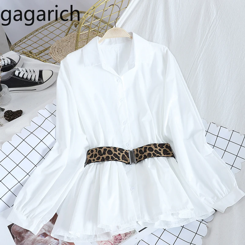 Gagarich Women Fashion Blouse Korean Turn Down Collar Long Sleeve Loose Tops Ladies Elegant Leopard Sashes Solid Shirt Spring
Gagarich Women Fashion Blouse Korean Turn Down Collar Long Sleeve Loose Tops Ladies Elegant Leopard Sashes Solid Shirt Spring