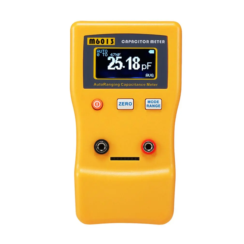 M6013 LCD Capacitor Meter Handheld Autoranging Digital Capacitance Measuring Meter Resistance Capacitor Tester
M6013 LCD Capacitor Meter Handheld Autoranging Digital Capacitance Measuring Meter Resistance Capacitor Tester