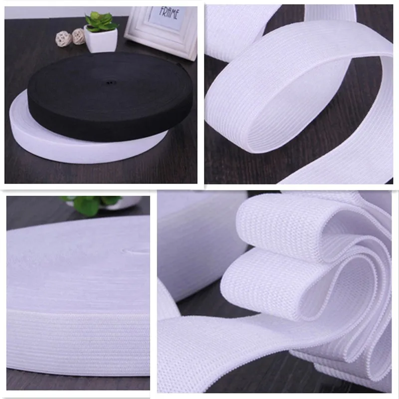 White and black 5 Meters Wide 3-60mm Soft nylon Highest Elastic tape for Underwear Sewing accessories
White and black 5 Meters Wide 3-60mm Soft nylon Highest Elastic tape for Underwear Sewing accessories
