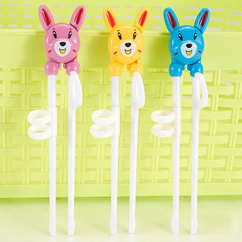 

Cartoon Kid Learning Chopsticks Portable Dinnerware Learner Training Chopsticks Baby Enlightenment Chopsticks Kid Feeding Helper