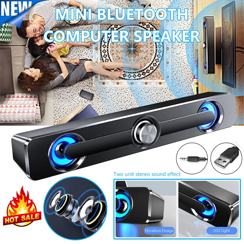 V-111 Computer Stereo Desktop Home Speaker Heavy Weight Subwoofer Laptop Loudspeaker USB Strip Mini Bluetooth Wired Multimedia
V-111 Computer Stereo Desktop Home Speaker Heavy Weight Subwoofer Laptop Loudspeaker USB Strip Mini Bluetooth Wired Multimedia
