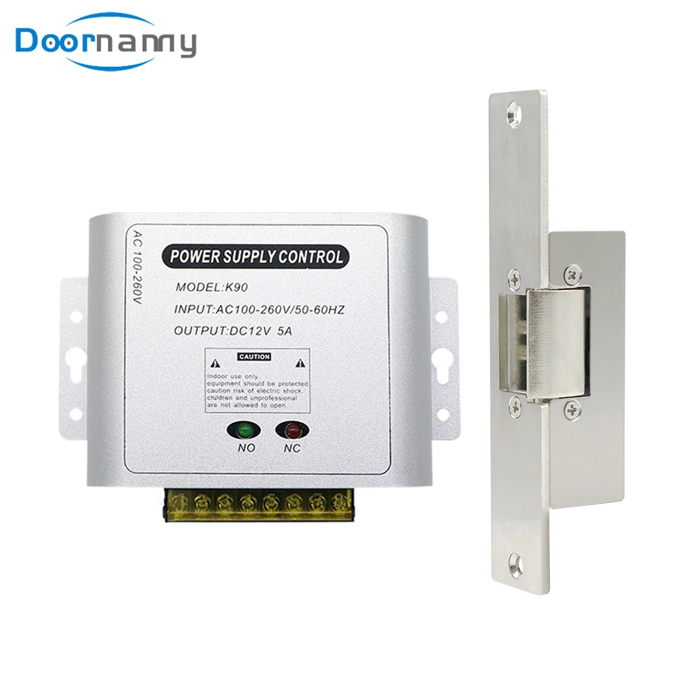 Doornanny Electric Lock For Gate Home Intercom Video Door Phone Door Access Control System Kit With DC12V Power Supply Control
Doornanny Electric Lock For Gate Home Intercom Video Door Phone Door Access Control System Kit With DC12V Power Supply Control