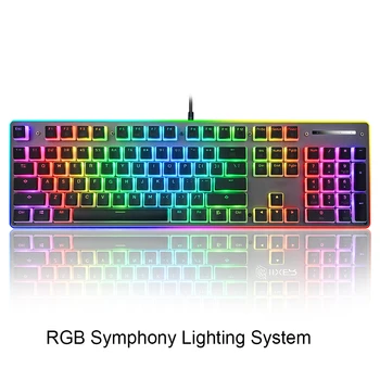 104 Keys PBT Keycaps Double Shot Backlit ABS Pudding Keycap Set with Puller for DIY Cherry MX Mechanical Keyboard, Black & White
104 Keys PBT Keycaps Double Shot Backlit ABS Pudding Keycap Set with Puller for DIY Cherry MX Mechanical Keyboard, Black & White