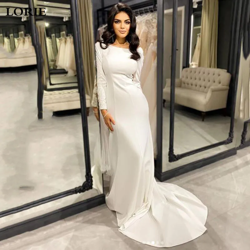 LORIE New Design Sexy Mermaid Wedding Dresses Long Sleeve Lace Wedding Gowns Soft Satin Boho Bride Dress vestido de noiva
LORIE New Design Sexy Mermaid Wedding Dresses Long Sleeve Lace Wedding Gowns Soft Satin Boho Bride Dress vestido de noiva