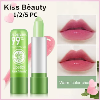 1/2/5 Pc Women's Fashion Matte Lipstick Set 99% Natural Aloe Color Changing Lipgloss Long Lasting Moisturizing Lip Balm TSLM1
1/2/5 Pc Women's Fashion Matte Lipstick Set 99% Natural Aloe Color Changing Lipgloss Long Lasting Moisturizing Lip Balm TSLM1