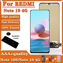 Écran tactile LCD avec châssis, 6.43 AA +, 4G, pour Xiaomi Redmi Note 10S, M2101K7AG=