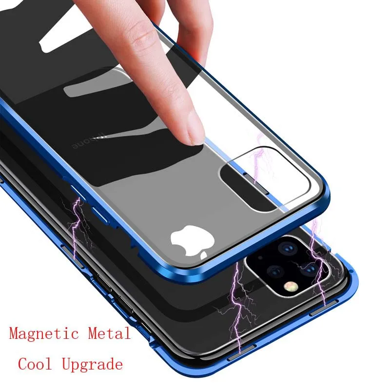 Luxury Aluminum Metal Magnetic Case 360 Front+Back Double-Sided Tempered Glass For iphone X XS XR XSMax 11 11Pro 11ProMax KS0361
Luxury Aluminum Metal Magnetic Case 360 Front+Back Double-Sided Tempered Glass For iphone X XS XR XSMax 11 11Pro 11ProMax KS0361