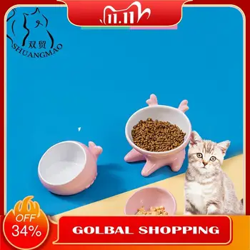 SHUANGMAO Pet Ceramic Cute Cat Bowl Small Dog Food Bowls Water Feeder Non-slip Cervical Protect Tableware Supplies kitten Safe
SHUANGMAO Pet Ceramic Cute Cat Bowl Small Dog Food Bowls Water Feeder Non-slip Cervical Protect Tableware Supplies kitten Safe