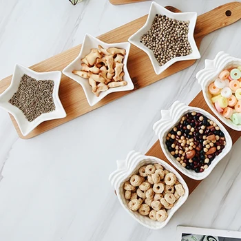 Fruit Platter Creative Ceramic Plate Snacks Nut Tray Ecological Natural Bamboo Tray Dessert Plate
Fruit Platter Creative Ceramic Plate Snacks Nut Tray Ecological Natural Bamboo Tray Dessert Plate