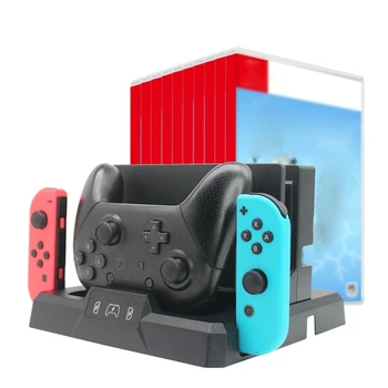 Multifunctional Charging Stand Game Controller Charger Gamepad Fast Charging Dock Game Disc Storage Rack for Switch Joy-con Pro
Multifunctional Charging Stand Game Controller Charger Gamepad Fast Charging Dock Game Disc Storage Rack for Switch Joy-con Pro
