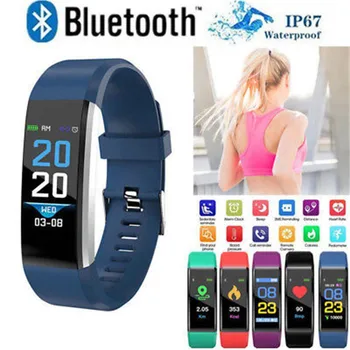 

V5 Smart Bracelet Heart Rate Blood Pressure Measurement Fitness Tracker Pedometer Activity Smart WristBand with Color Screen