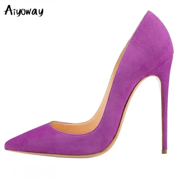 Aiyoway Classics 10CM 12CM Pointed Toe Fashion Thin Heels Pumps Red Pink Faux Suede Party Wedding Shoes Woman Big Size US4~US15
Aiyoway Classics 10CM 12CM Pointed Toe Fashion Thin Heels Pumps Red Pink Faux Suede Party Wedding Shoes Woman Big Size US4~US15