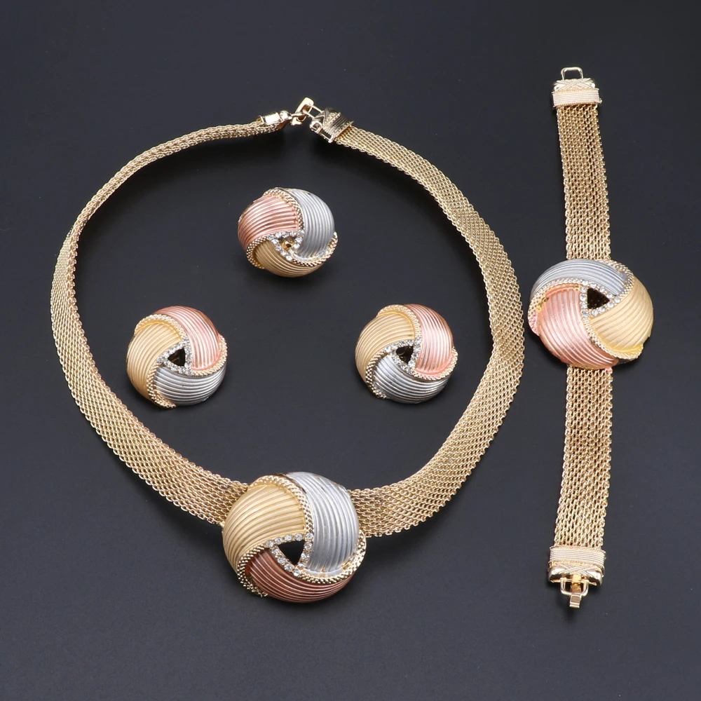 Nigerian Women Wedding Jewelry Sets Dubai Gold color Jewelry Sets African Women Necklace Earrings Bracelet Jewellery 1 Mallzona H4cb0e6d973f747feb351d0eed1082fa0B Nigerian Women Wedding Jewelry Sets Dubai Gold color Jewelry Sets African Women Necklace Earrings Bracelet Jewellery Mallzona