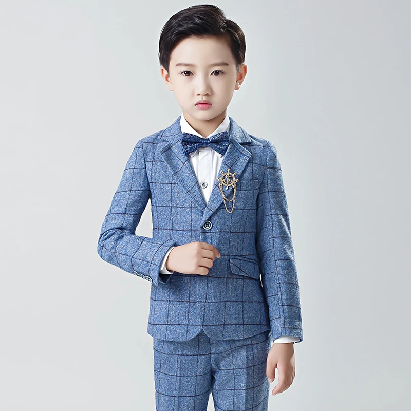Plaid Formal Suit for Boys Blazer Pants Vest Shirt Tie Children Wedding Suits Tuxedo Kids Dresses Party Outfits School Clothes
Plaid Formal Suit for Boys Blazer Pants Vest Shirt Tie Children Wedding Suits Tuxedo Kids Dresses Party Outfits School Clothes