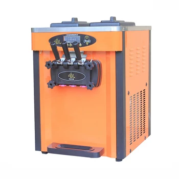 Commercial ice cream making machine 3 head desktop soft ice cream machine 25 L / H used in amusement park snack shop 
Commercial ice cream making machine 3 head desktop soft ice cream machine 25 L / H used in amusement park snack shop