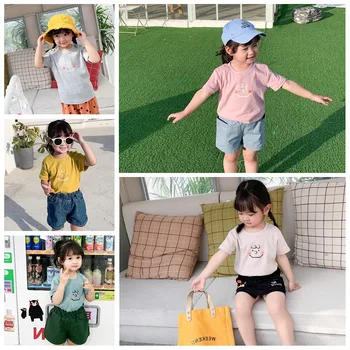 New Children's Short Sleeve T-shirt In Summer Of 2019 Korean Version Cotton Loose Printed T-shirt Toddler Girl Tops
New Children's Short Sleeve T-shirt In Summer Of 2019 Korean Version Cotton Loose Printed T-shirt Toddler Girl Tops