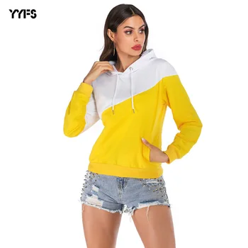 Womes Explosion Fall Winter Hooded Long Splicing Contrast Hoodie lady hoodies overcoat girl loose coat
Womes Explosion Fall Winter Hooded Long Splicing Contrast Hoodie lady hoodies overcoat girl loose coat