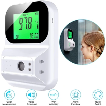 Wall Mounted Infrared Automatic Digital Thermometer for Forehead Touchless Non Contact for Offices,Factories,Shops,Schoo
Wall Mounted Infrared Automatic Digital Thermometer for Forehead Touchless Non Contact for Offices,Factories,Shops,Schoo
