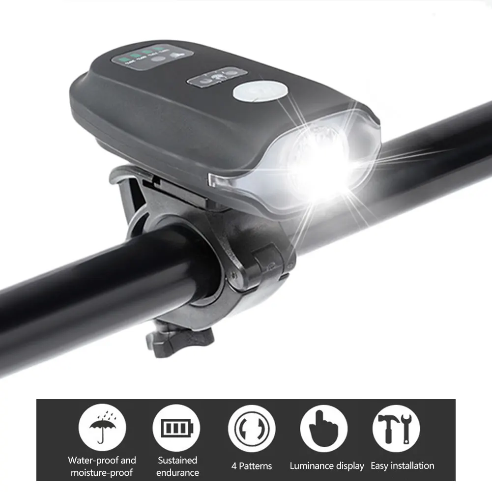 Bicycle Accessories Bike Light High Brightness USB Rechargeable Bicycle Headlight 4 Lighting Modes
Bicycle Accessories Bike Light High Brightness USB Rechargeable Bicycle Headlight 4 Lighting Modes