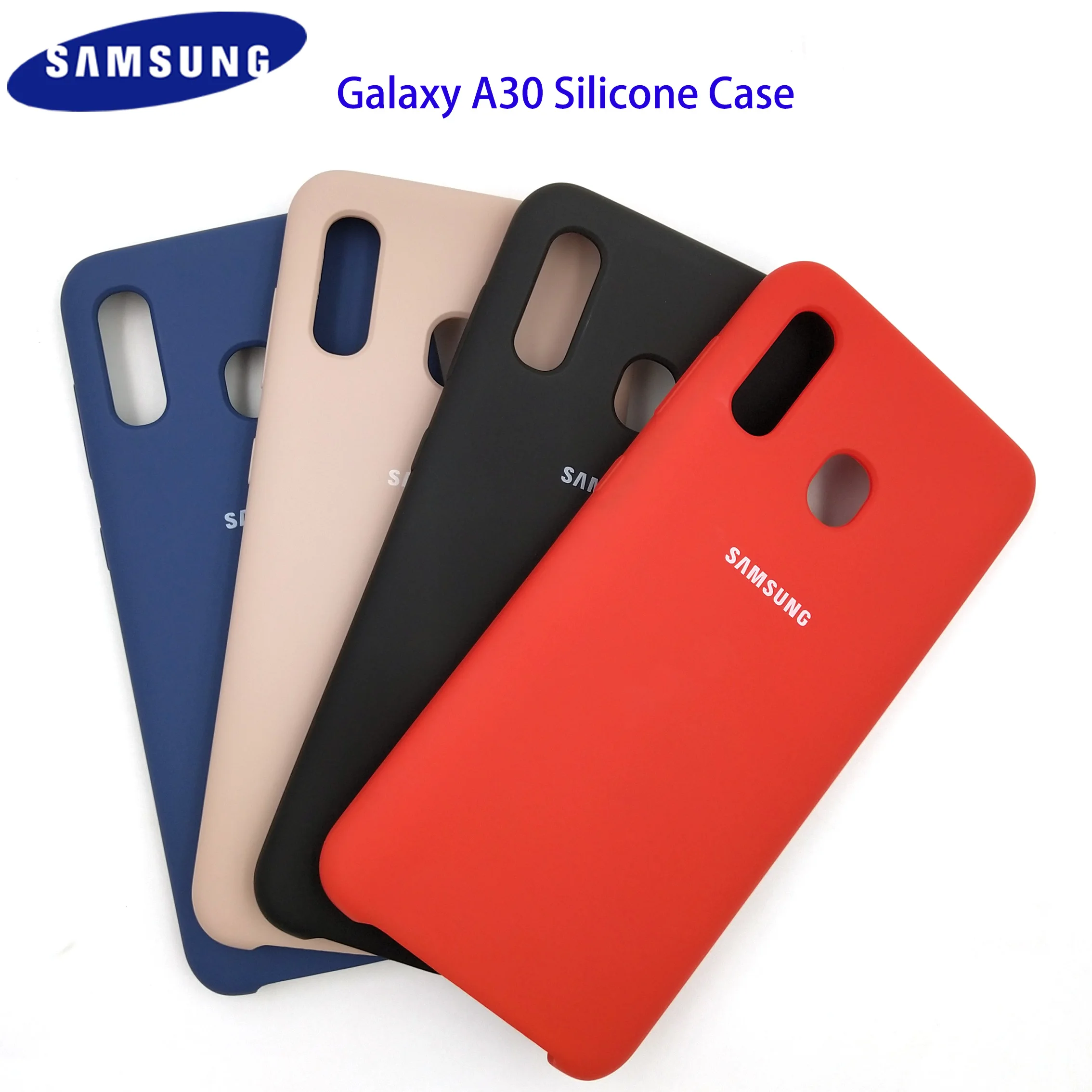 Original Samsung Galaxy A30 Silicone Case Silky Soft-Touch Protective Back Shell Cover For Galaxy A30 phone case with logo 6.4"
Original Samsung Galaxy A30 Silicone Case Silky Soft-Touch Protective Back Shell Cover For Galaxy A30 phone case with logo 6.4"