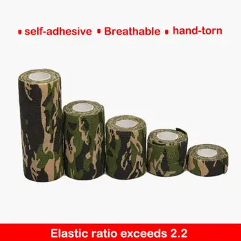 5cm*4.5m Outdoor Camouflage Non-woven Self-adhesive Elastic Bandage Waterproof Elastoplast Surviva Multi-functional Bandage
5cm*4.5m Outdoor Camouflage Non-woven Self-adhesive Elastic Bandage Waterproof Elastoplast Surviva Multi-functional Bandage