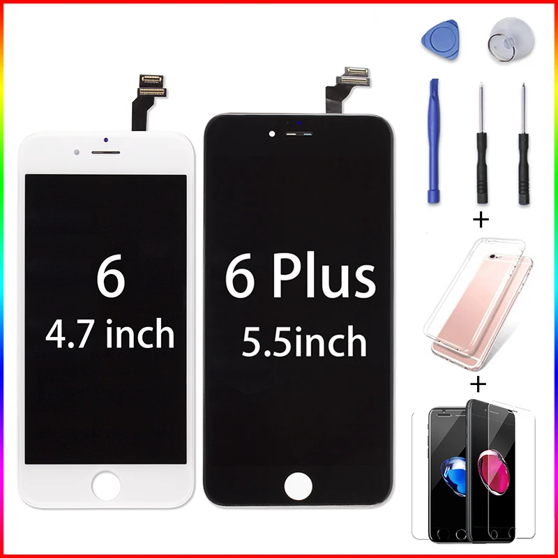 Black/White Screen Replacement for iPhone 6 6 Plus Display 3D Touch Digitizer Assembly LCD for A1586 A1589 A1549 A1522 A1524 Too
Black/White Screen Replacement for iPhone 6 6 Plus Display 3D Touch Digitizer Assembly LCD for A1586 A1589 A1549 A1522 A1524 Too