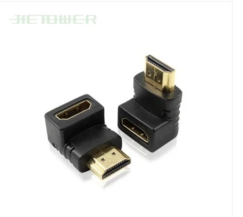 HDMI Adapter Converters 90 Degree Angle HDMI Male To HDMI Female for 1080P HDTV Cable Adaptor Converter Extender 300pcs/lot
HDMI Adapter Converters 90 Degree Angle HDMI Male To HDMI Female for 1080P HDTV Cable Adaptor Converter Extender 300pcs/lot