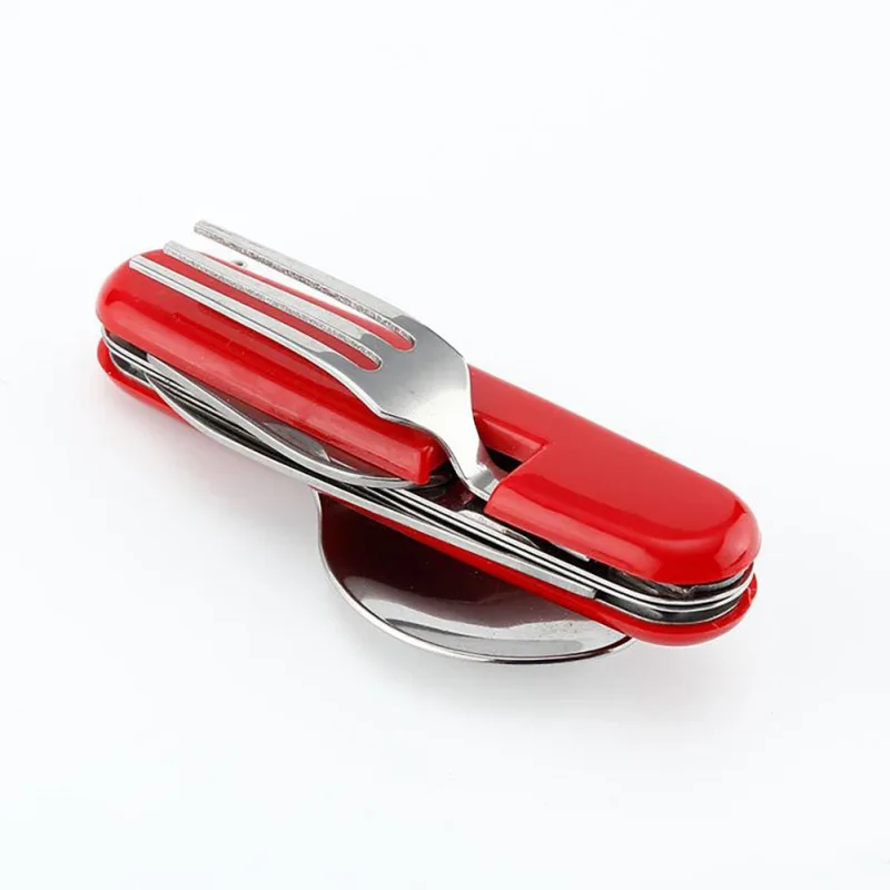 4 In 1 Practical Outdoor Camping Travel Foldable Cutlery Fork Spoon Cutter Bottle Opener Utensils Stainless Steel Pocket Kits
4 In 1 Practical Outdoor Camping Travel Foldable Cutlery Fork Spoon Cutter Bottle Opener Utensils Stainless Steel Pocket Kits