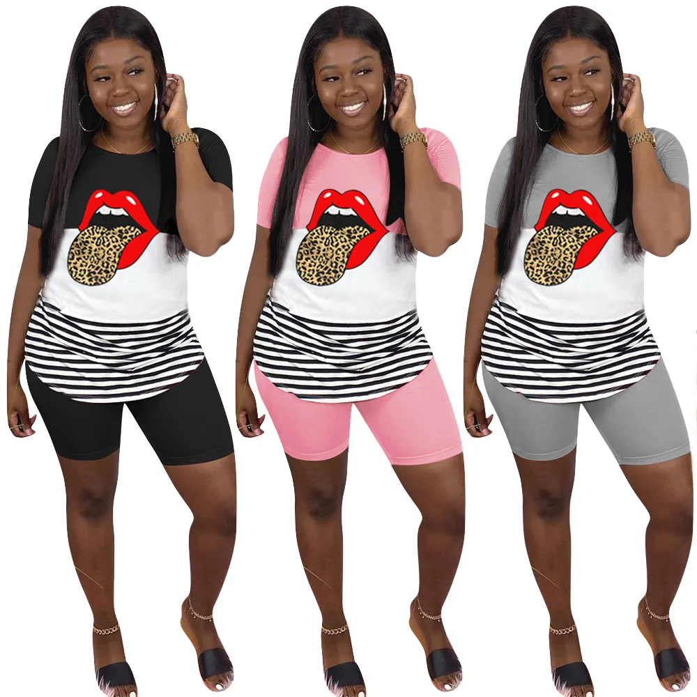 Plus Size Stripe Patchwork Casual Two Piece Set Women Top Biker Shorts Jogging Femme Sweat Suits Lounge Wear Matching Sets
Plus Size Stripe Patchwork Casual Two Piece Set Women Top Biker Shorts Jogging Femme Sweat Suits Lounge Wear Matching Sets