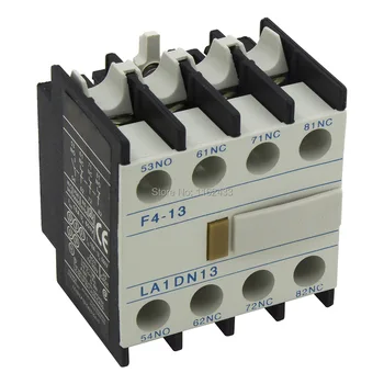 LA1-DN13 F4-13 1NO+3NC auxiliary contact block for CJX2 LC1-D AC contactor 
LA1-DN13 F4-13 1NO+3NC auxiliary contact block for CJX2 LC1-D AC contactor