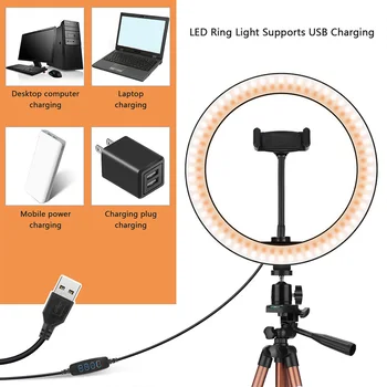 10 Inch Selfie Ring Light with 50 Inch Tripod Stand & Phone Holder for Makeup Live Stream, LED Camera Ring Light with Remote Shu
10 Inch Selfie Ring Light with 50 Inch Tripod Stand & Phone Holder for Makeup Live Stream, LED Camera Ring Light with Remote Shu