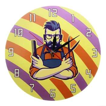 Vintage Barber Shop Striped Pole Hairstylist Wall Clock Hairdresser Home Decoration Wall Watch Hair Salon Business Wall Decor 
Vintage Barber Shop Striped Pole Hairstylist Wall Clock Hairdresser Home Decoration Wall Watch Hair Salon Business Wall Decor