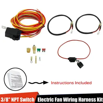 Thermostat 40 Amp Dual Electric Cooling Fan Wiring Relay Install Kit Fan Cooling Harness Automotive Wire Harness 
Thermostat 40 Amp Dual Electric Cooling Fan Wiring Relay Install Kit Fan Cooling Harness Automotive Wire Harness