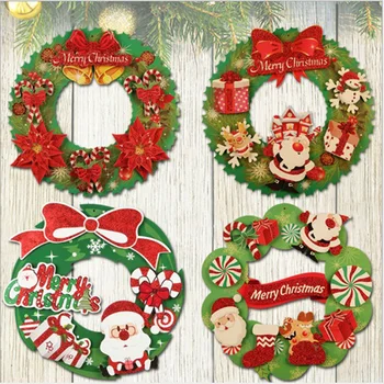 35cm Merry Christmas Garland Hanging Decoration Paper Christmas Wreath 3D Holiday Door Hang Decor Rattan
35cm Merry Christmas Garland Hanging Decoration Paper Christmas Wreath 3D Holiday Door Hang Decor Rattan