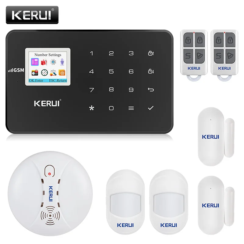 Датчик движения KERUI домашняя система охранной сигнализации беспроводное GSM