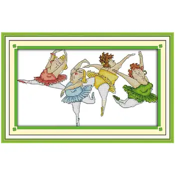 Plump ballet cartoon counted printed on the canvas 11CT 14CT DIY kit Cross Stitch embroidery needlework Sets home decor
Plump ballet cartoon counted printed on the canvas 11CT 14CT DIY kit Cross Stitch embroidery needlework Sets home decor