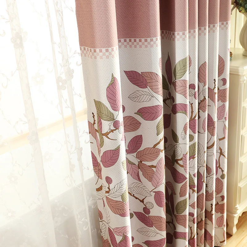 Linen Printing Pink Curtains for Living Dining Room Bedroom Colorful Flowers Patterns Modern and Elegant Blackout Curtains
Linen Printing Pink Curtains for Living Dining Room Bedroom Colorful Flowers Patterns Modern and Elegant Blackout Curtains