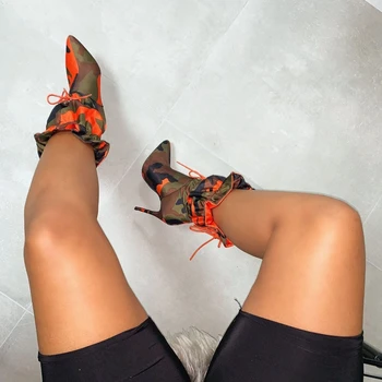 2019 Spring/Autumn New High Heels 11cm Stilettos Fashion Camouflage Ankle Boots Shoes Woman Lace Up Sexy Night Club Boots Chic
2019 Spring/Autumn New High Heels 11cm Stilettos Fashion Camouflage Ankle Boots Shoes Woman Lace Up Sexy Night Club Boots Chic
