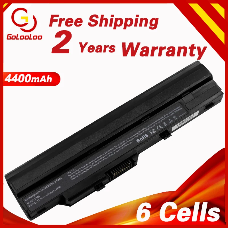 Аккумулятор Golooloo BTY-S11 для ноутбука MSI Wind U90 U100 батарея BTY-S12 Medion Akoya Mini E1210 LG X110 черный