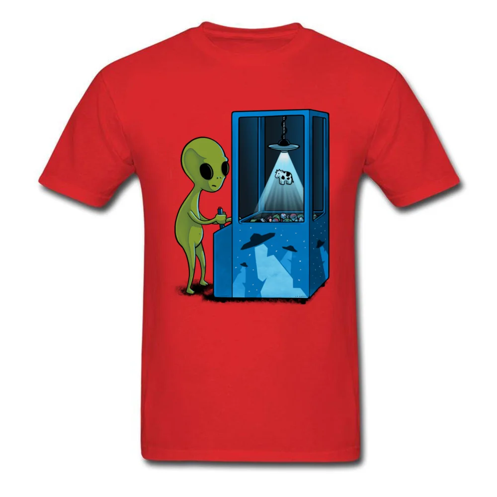 Abduction_Game__6422 O Neck T Shirts NEW YEAR DAY T Shirt Short Sleeve 2018 New Fashion Cotton Casual Tee-Shirt Printing Men Abduction_Game__6422 red