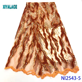 African Lace Fabric Latest 2019 High Quality Lace sequins French Lace Fabric Bridal Lace For Nigerian Party Dress YANI2543B-5 
African Lace Fabric Latest 2019 High Quality Lace sequins French Lace Fabric Bridal Lace For Nigerian Party Dress YANI2543B-5