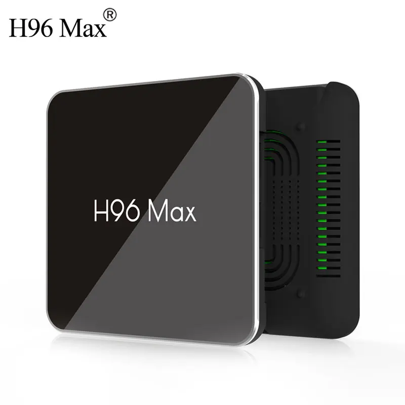 Фото H96 Max X2 Android 9 0 Смарт ТВ BOX Amlogic S905X2 LPDDR4 4 ядра Гб 64 2 г & Wi-Fi 5 ГГц BT USB3.0 H.265 4K IPTV Set-top box