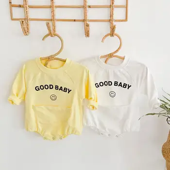 2020 Autumn Newborn Baby Girl Clothes Casual Romper Jumpsuit Outfits Good Baby Letter Printed Sweet Infant Rompers
2020 Autumn Newborn Baby Girl Clothes Casual Romper Jumpsuit Outfits Good Baby Letter Printed Sweet Infant Rompers