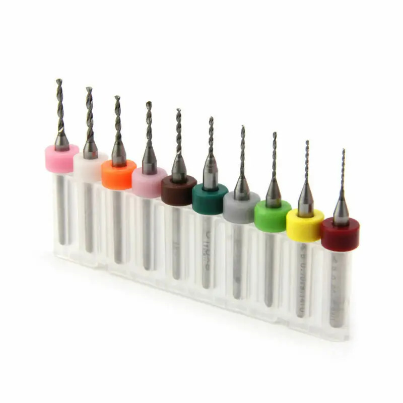 10pcs portable PCB drill bit 0.6-1.5mm PCB printed circuit board carbide micro drill bit
10pcs portable PCB drill bit 0.6-1.5mm PCB printed circuit board carbide micro drill bit