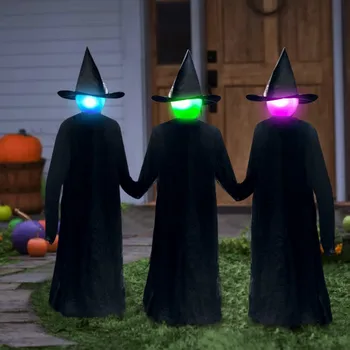2020 Halloween Decorations Outdoor - Light Up Holding Hands Screaming Witches Sound-Activated Sensor Decor For Home Garden HOT
2020 Halloween Decorations Outdoor - Light Up Holding Hands Screaming Witches Sound-Activated Sensor Decor For Home Garden HOT