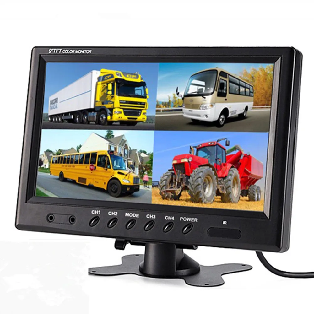 TEXOSA 9 &quotTFT LCD сплит экран четырехъядерный монитор CCTV охранное наблюдение