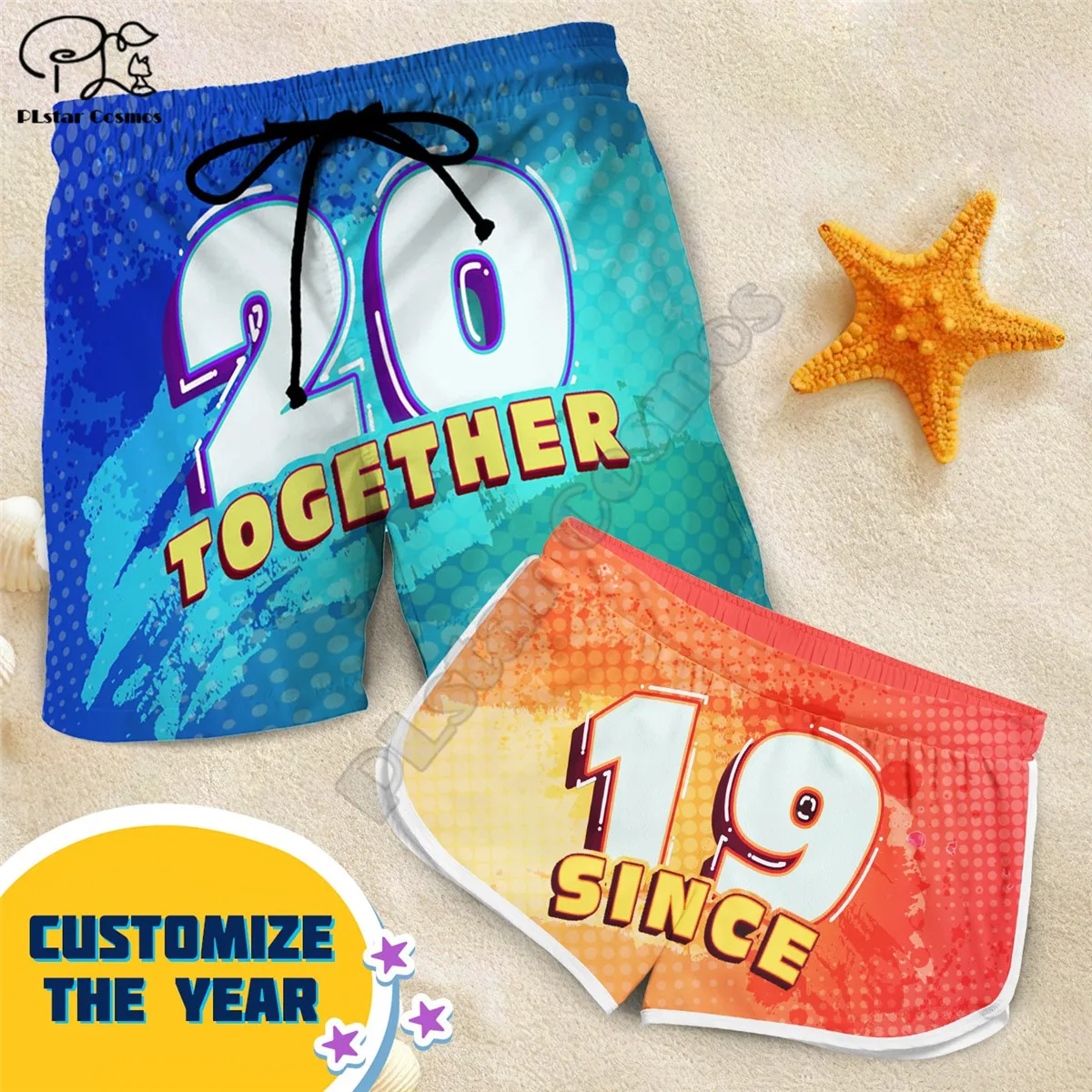 Couple Matching TOGETHER SINCE Printed 3d Shorts women men Elastic Waist Summer Quick Dry Beach shorts
Couple Matching TOGETHER SINCE Printed 3d Shorts women men Elastic Waist Summer Quick Dry Beach shorts