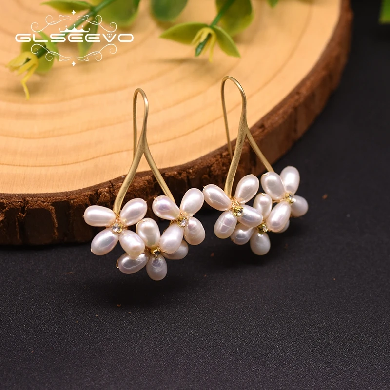 GLSEEVO Natural Fresh Water Pearl Boho Dangle Flower Earrings For Women Gifts Wedding Drop Earring Jewelry Bijoux Femme GE0546
GLSEEVO Natural Fresh Water Pearl Boho Dangle Flower Earrings For Women Gifts Wedding Drop Earring Jewelry Bijoux Femme GE0546
